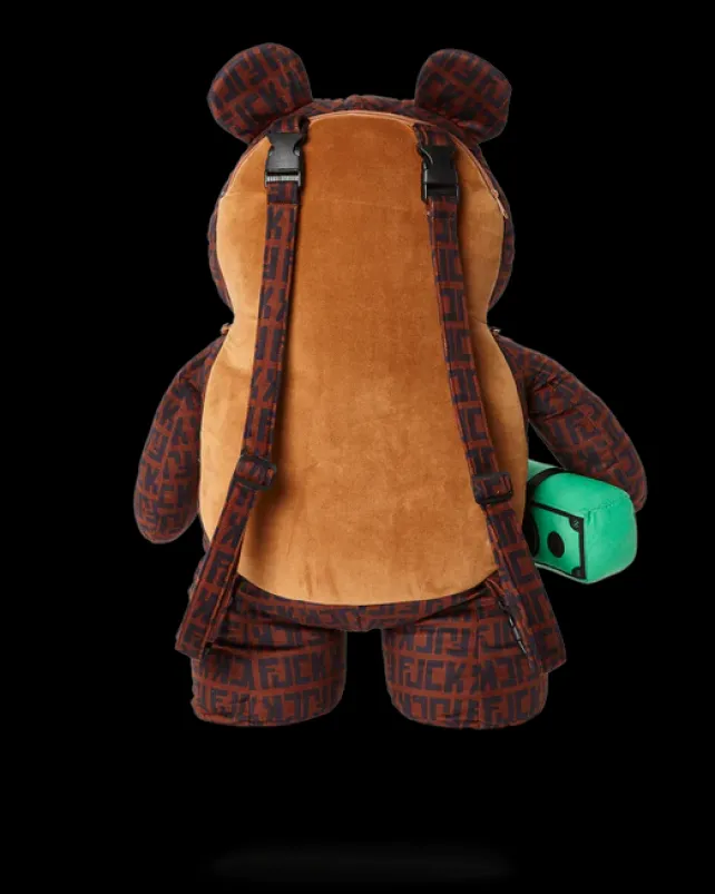 TEDDY BEAR BACKPACKS|BACKPACKS>SPRAYGROUND OFFENDED MONEYBEAR TEDDYBEAR BACKPACK