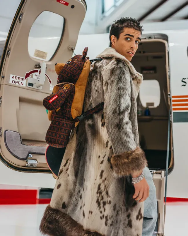 TEDDY BEAR BACKPACKS|BACKPACKS>SPRAYGROUND OFFENDED MONEYBEAR TEDDYBEAR BACKPACK