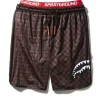 SWIMWEAR>SPRAYGROUND OFFENDED SPLIT THE CHECK CORTO SWIM TRUNKS