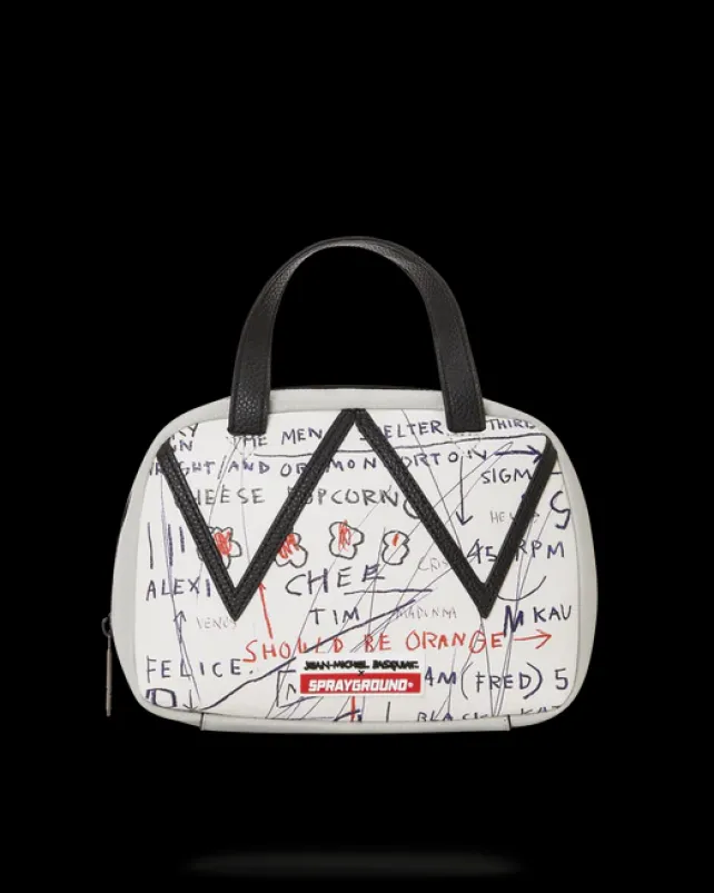 HANDBAGS>SPRAYGROUND OFFICIAL BASQUIAT UNTITLED (CHEESE POPCORN) 1983 HANDBAG