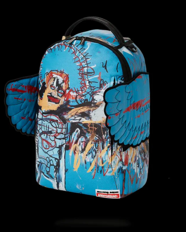 BACKPACKS>SPRAYGROUND OFFICIAL BASQUIAT UNTITLED (FALLEN ANGEL) 1981 WING BACKPACK (DLXV)