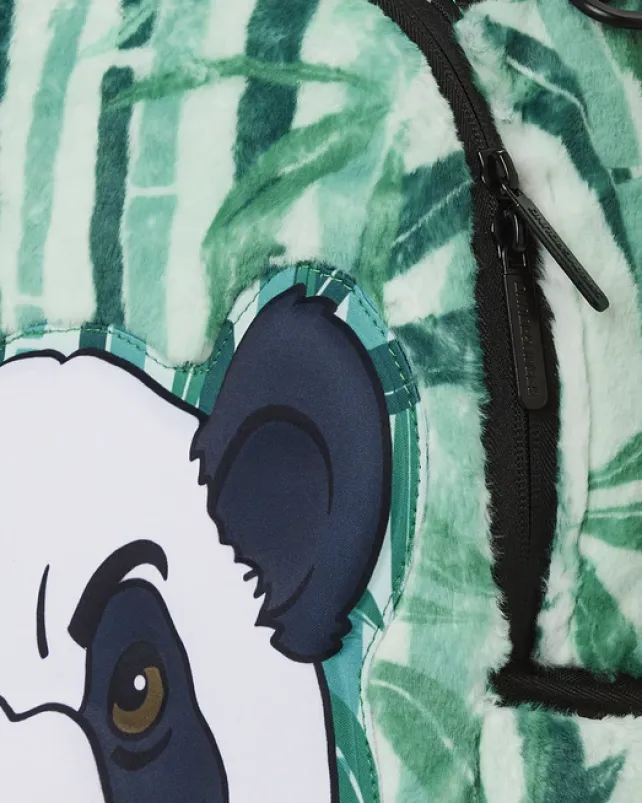 BACKPACKS>SPRAYGROUND PANDA COZY VELOUR FUR BACKPACK