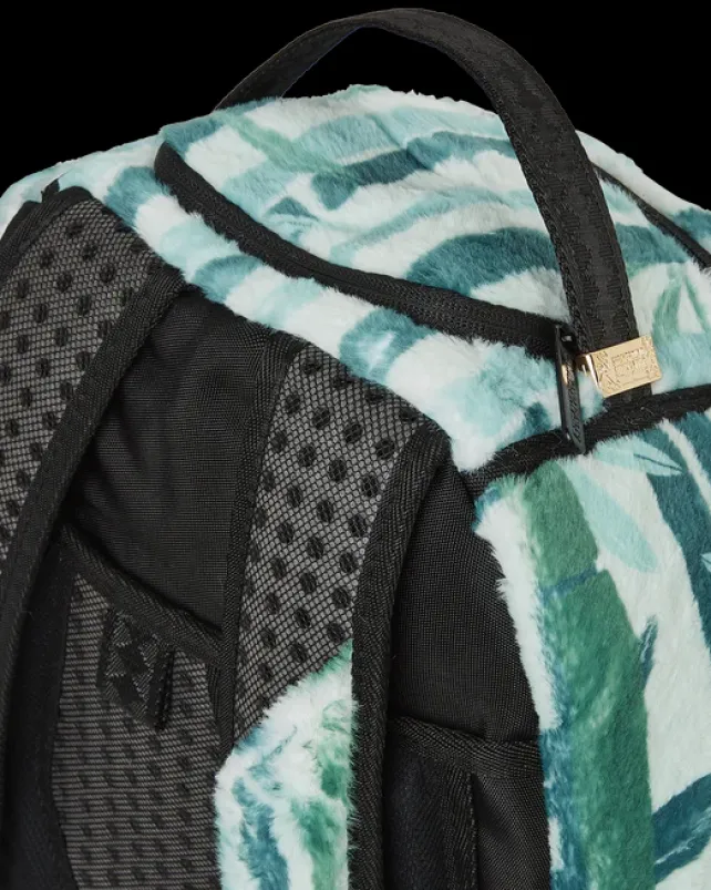 BACKPACKS>SPRAYGROUND PANDA COZY VELOUR FUR BACKPACK