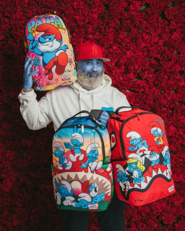 BACKPACKS>SPRAYGROUND PAPA SMURF ON THE RUN BACKPACK