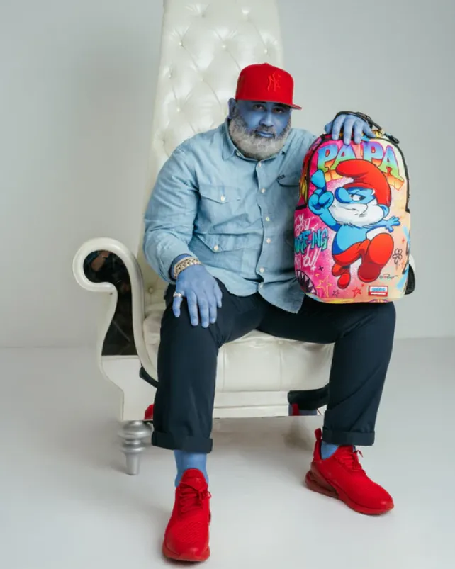 BACKPACKS>SPRAYGROUND PAPA SMURF ON THE RUN BACKPACK