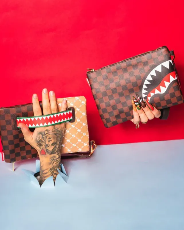 CROSSOVER CLUTCHES>SPRAYGROUND PARIS VS FLORENCE CROSSOVER CLUTCH