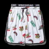 SWIMWEAR>SPRAYGROUND PATCH ALL-IN CORTO SWIM TRUNKS (WHITE)