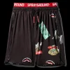 SWIMWEAR>SPRAYGROUND PATCH ALL-IN CORTO SWIM TRUNKS (BLACK)