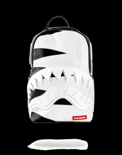 BACKPACKS>SPRAYGROUND PHANTOM WHITE RUBBER SHARK