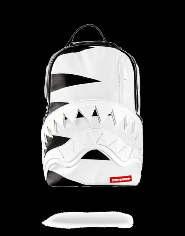 BACKPACKS>SPRAYGROUND PHANTOM WHITE RUBBER SHARK