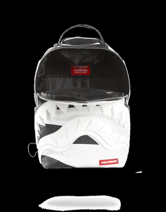 BACKPACKS>SPRAYGROUND PHANTOM WHITE RUBBER SHARK