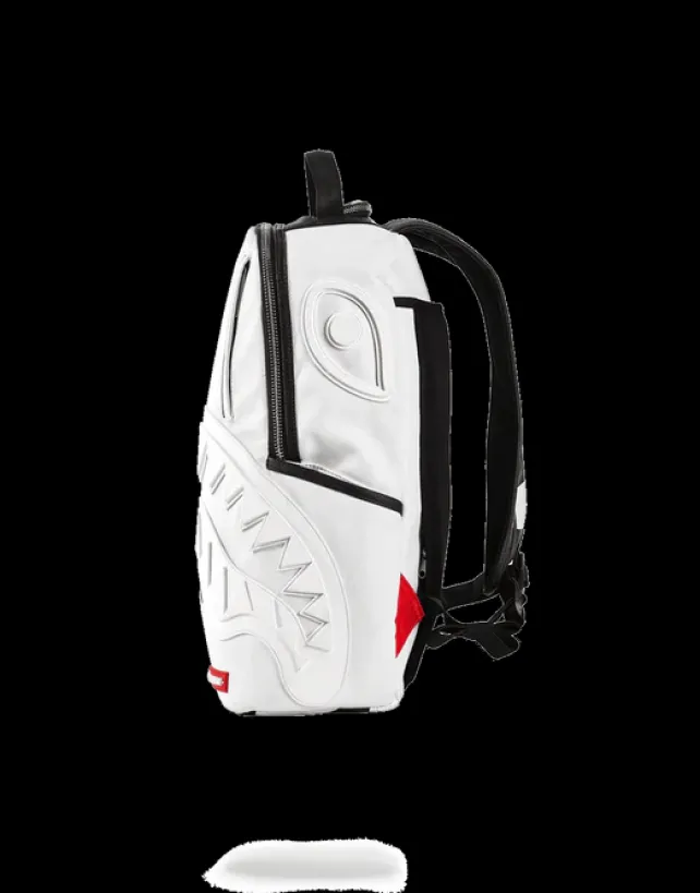BACKPACKS>SPRAYGROUND PHANTOM WHITE RUBBER SHARK