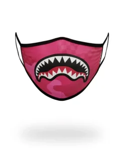 FACE MASKS>SPRAYGROUND PINK ANIME SHARK FORM-FITTING MASK