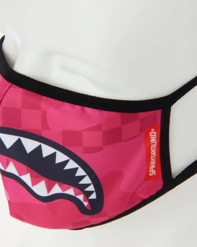 FACE MASKS>SPRAYGROUND PINK ANIME SHARK FORM-FITTING MASK