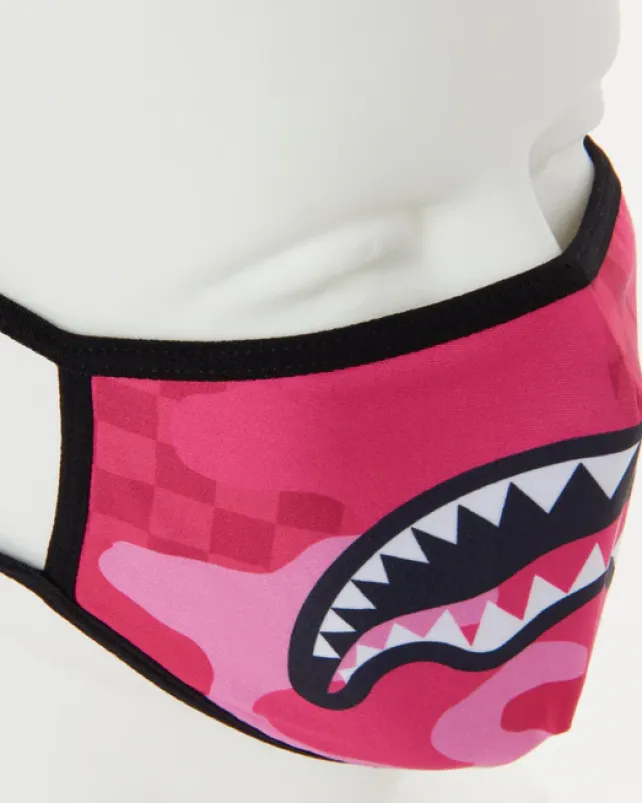 FACE MASKS>SPRAYGROUND PINK ANIME SHARK FORM-FITTING MASK