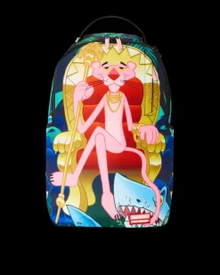 BACKPACKS>SPRAYGROUND PINK PANTHER HEAVY LIES THE CROWN BACKPACK