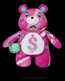 TEDDY BEAR BACKPACKS|BACKPACKS>SPRAYGROUND PINK PUNK MONEYBEAR TEDDYBEAR BACKPACK