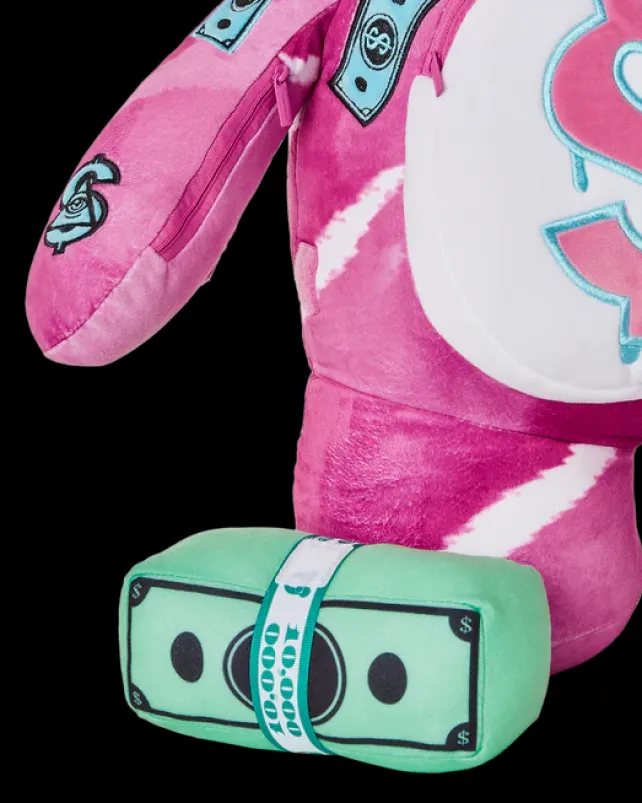 TEDDY BEAR BACKPACKS|BACKPACKS>SPRAYGROUND PINK PUNK MONEYBEAR TEDDYBEAR BACKPACK