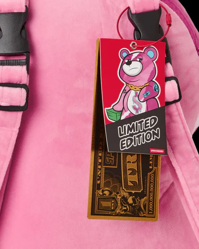 TEDDY BEAR BACKPACKS|BACKPACKS>SPRAYGROUND PINK PUNK MONEYBEAR TEDDYBEAR BACKPACK