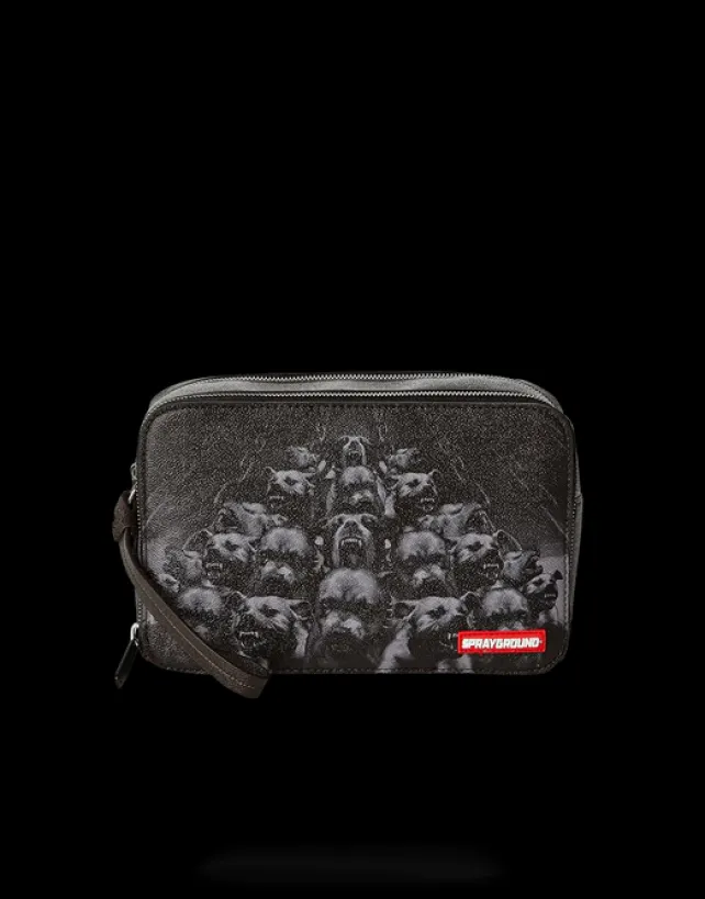 TOILETRIES AKA MONEY BAGS>SPRAYGROUND PITBULLS TOILETRY AKA MONEY BAG