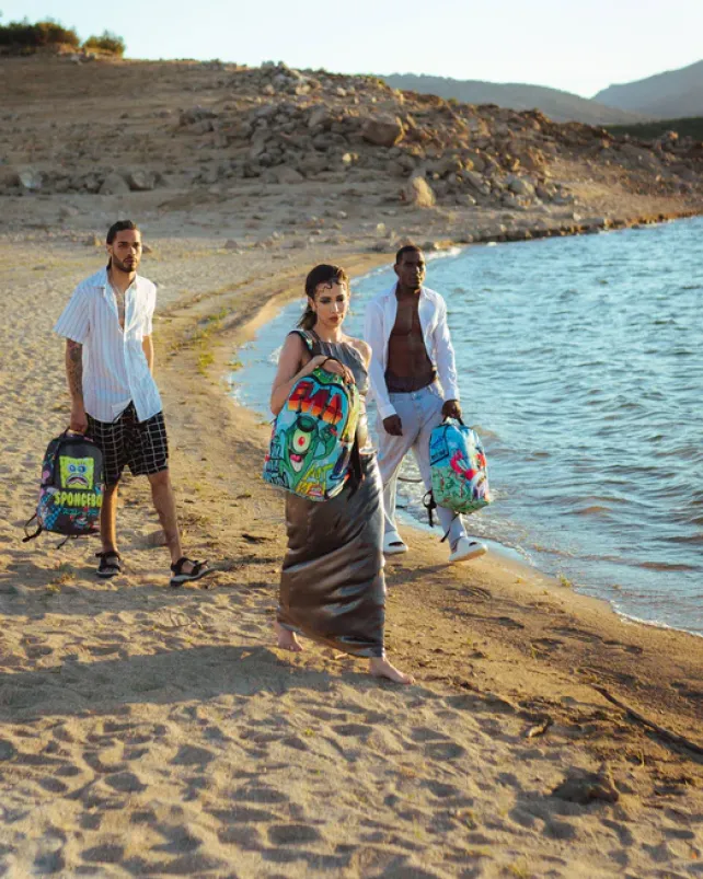 BACKPACKS>SPRAYGROUND PLANKTON ON THE RUN (DLXR)
