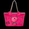 TOTES|HANDBAGS>SPRAYGROUND PLUSH MONEYBEAR TOTE (PINK)