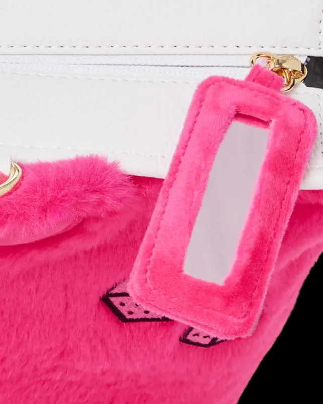 TOTES|HANDBAGS>SPRAYGROUND PLUSH MONEYBEAR TOTE (PINK)