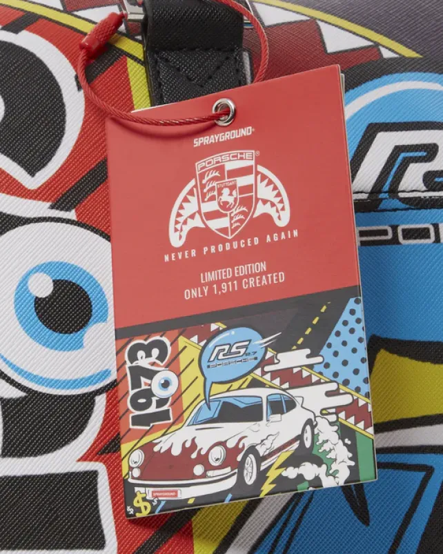 DUFFLES>SPRAYGROUND PORSCHE 1972 COLLAB DUFFLE (ONLY 1,911 UNITS MADE)