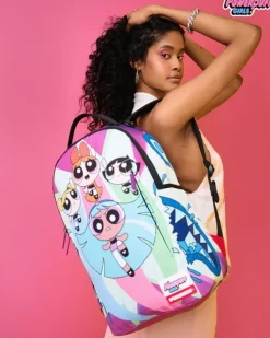 BACKPACKS>SPRAYGROUND POWER PUFF GIRLS MONSTER SHARK BACKPACK
