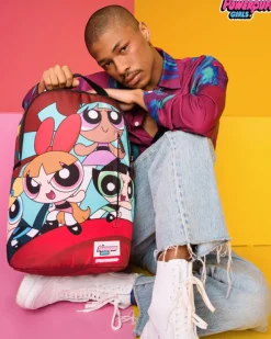 BACKPACKS>SPRAYGROUND POWERPUFF GIRLS NEVER BACK DOWN BACKPACK