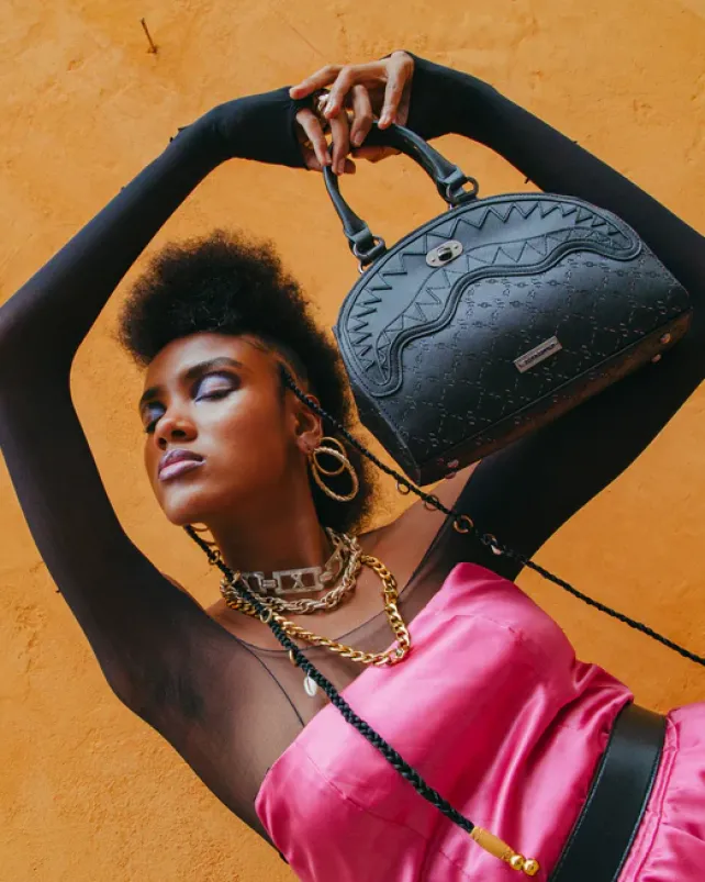 HANDBAGS>SPRAYGROUND PRI$M SUPERJET SHARK HANDBAG