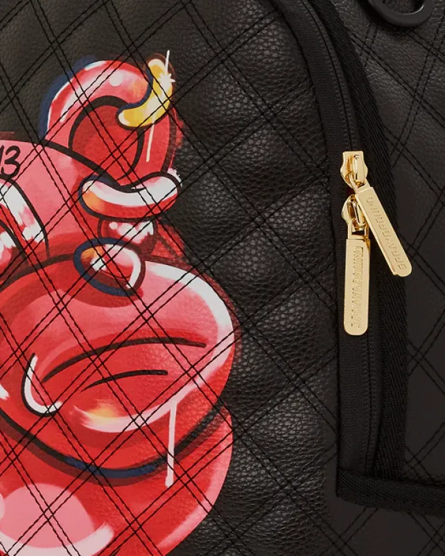 BACKPACKS>SPRAYGROUND QUILT HAND PAINTED DIABLO BEAR BACKPACK (DLXV)