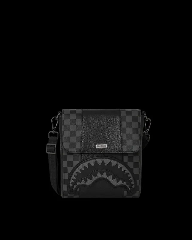 SLINGS|CROSSBODYS>SPRAYGROUND RACEWAY SHADOW PHANTOM MESSENGER SLING BAG