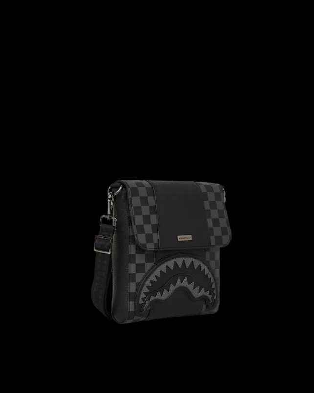 SLINGS|CROSSBODYS>SPRAYGROUND RACEWAY SHADOW PHANTOM MESSENGER SLING BAG