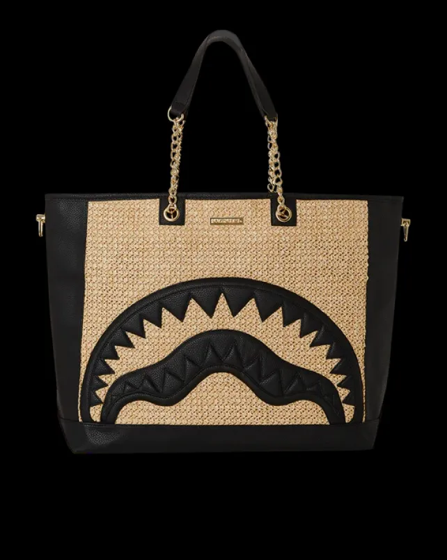TOTES|HANDBAGS>SPRAYGROUND RAFFIA PALM TOTE