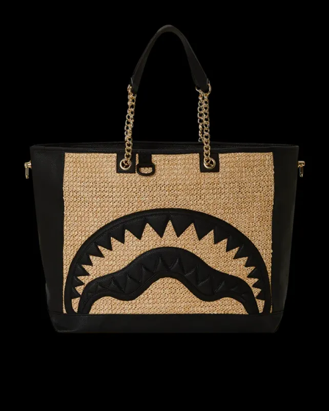 TOTES|HANDBAGS>SPRAYGROUND RAFFIA PALM TOTE