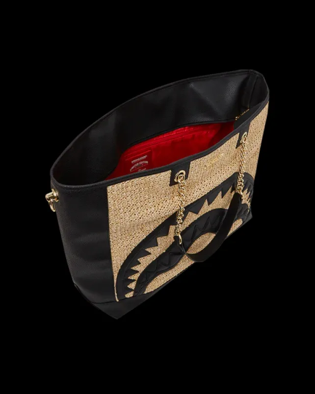 TOTES|HANDBAGS>SPRAYGROUND RAFFIA PALM TOTE