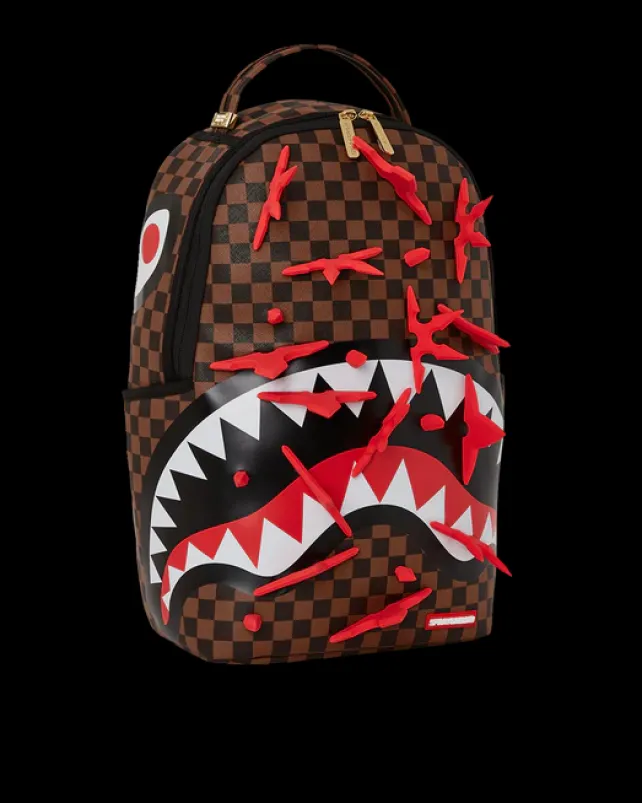 BACKPACKS>SPRAYGROUND REAL 3D NINJA STARS SMASHED BACKPACK (DLXV)
