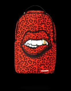 BACKPACKS>SPRAYGROUND RED LEOPARD LIPS