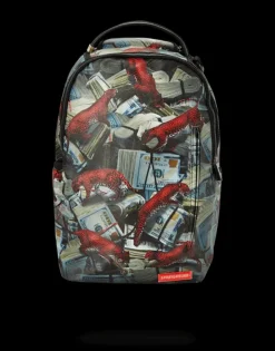 BACKPACKS>SPRAYGROUND RED LEOPARD MONEY