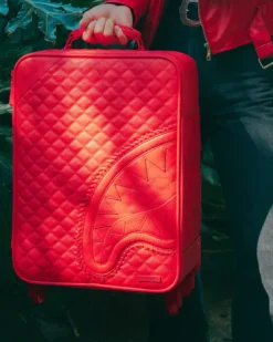 CARRY-ON LUGGAGE>SPRAYGROUND RED RIVIERA JETSETTER CARRY-ON LUGGAGE