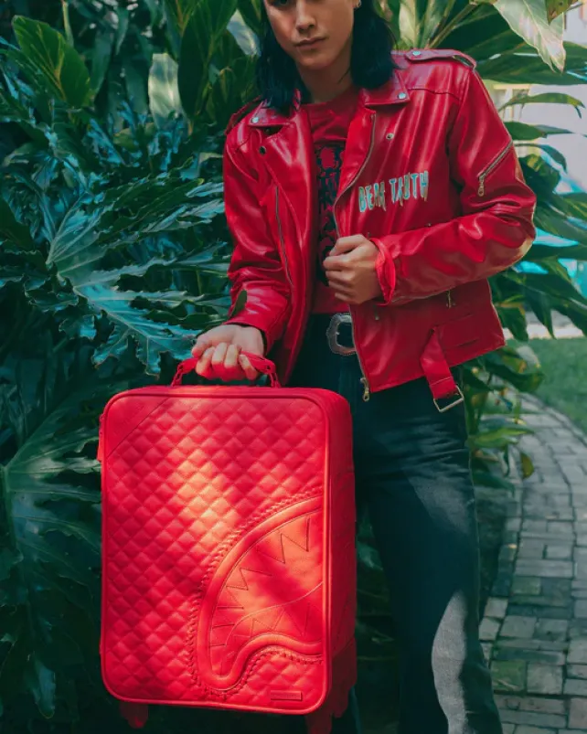 CARRY-ON LUGGAGE>SPRAYGROUND RED RIVIERA JETSETTER CARRY-ON LUGGAGE