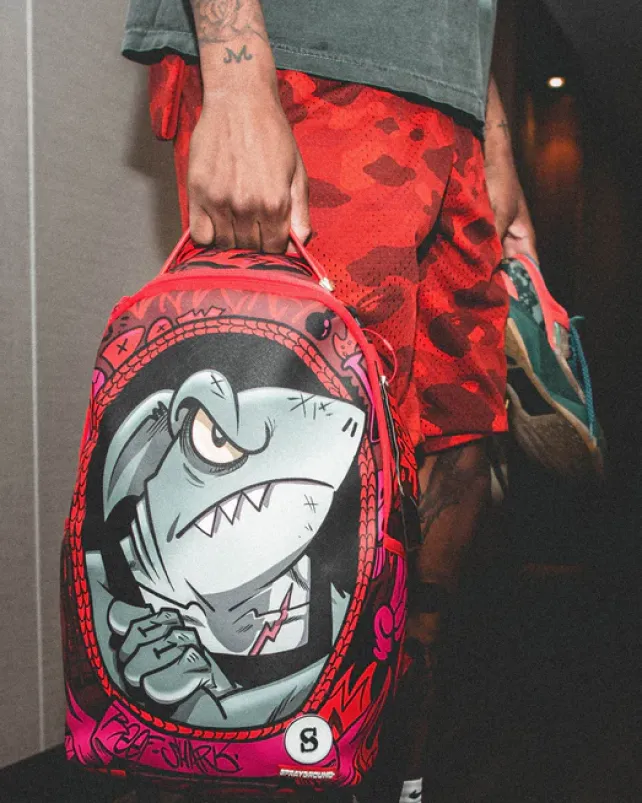 BACKPACKS>SPRAYGROUND REEF SHARK BACKPACK (SHAREEF O'NEAL COLLAB)