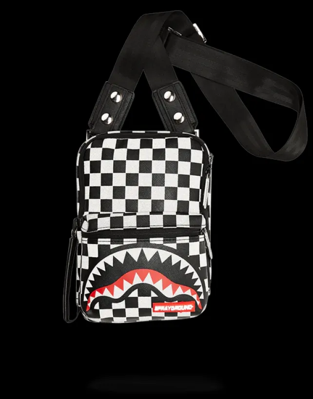 SLINGS|CROSSBODYS>SPRAYGROUND REFLECTIVE SHARKS IN PARIS SLING