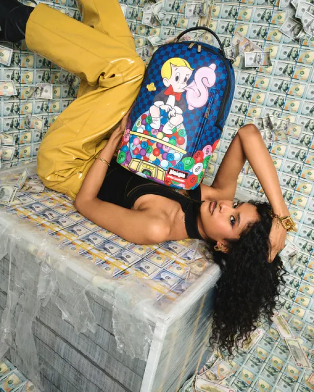 BACKPACKS>SPRAYGROUND RICHIE RICH MONEY MONEY MONEY BACKPACK (DLXV)