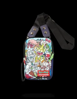 SLINGS|CROSSBODYS>SPRAYGROUND RICK u0026 MORTY CRAMMED SLING