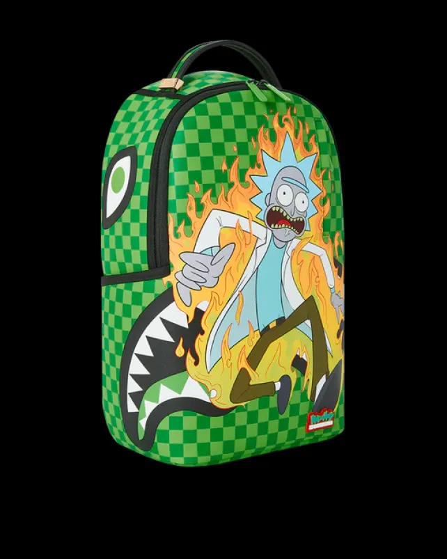 BACKPACKS>SPRAYGROUND RICK u0026 MORTY INTO THE FURY BACKPACK (DLXV)