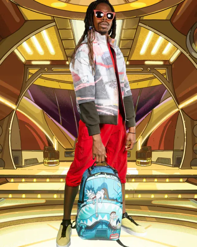 BACKPACKS>SPRAYGROUND RICK u0026 MORTY NAPSACK BACKPACK (DLXR)