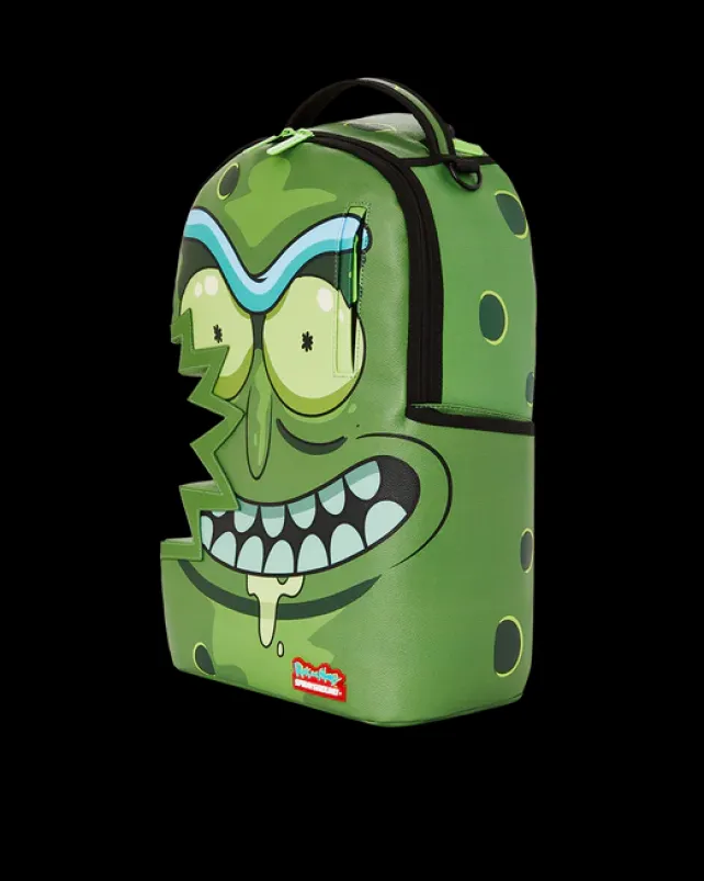 BACKPACKS>SPRAYGROUND RICK u0026 MORTY PICKLE SHARKBITE BACKPACK (DLXV)