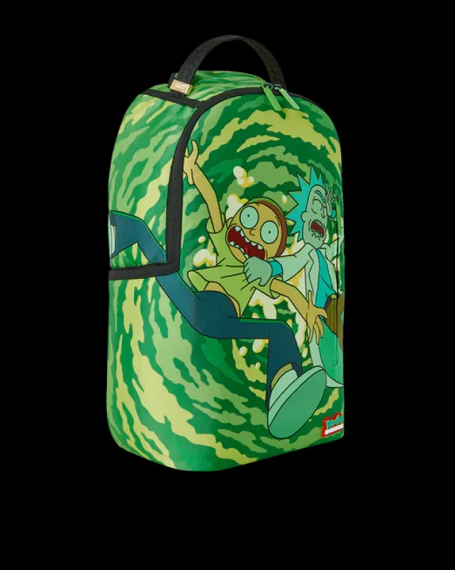 BACKPACKS>SPRAYGROUND RICK u0026 MORTY PORTAL SHARK BACKPACK